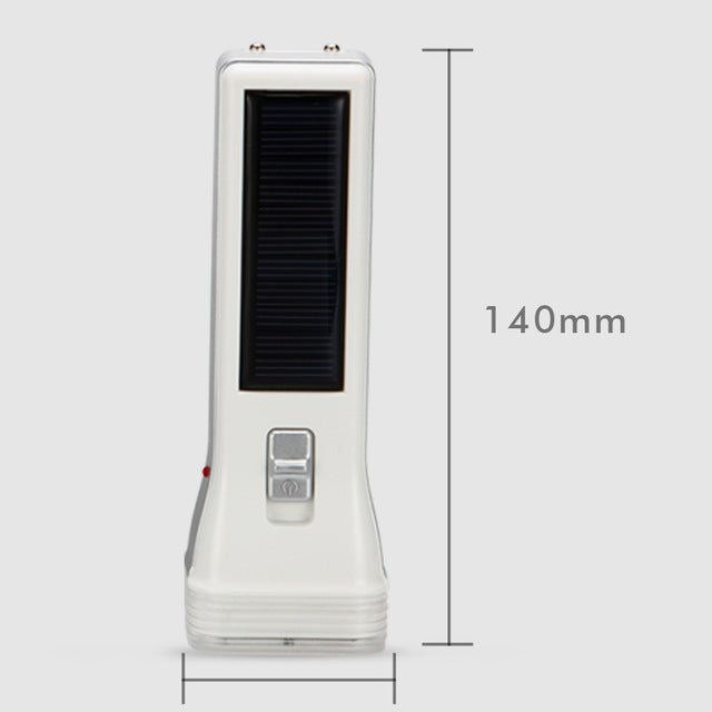 Rechargeable Portable Solar Power Flashlight