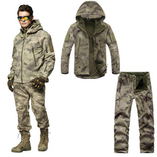 Shark Skin Soft Shell Camouflage  Hunting Jacket