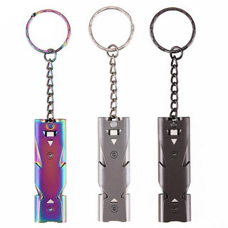 Stainless Steel Outdoor Emergency Survival Whistle